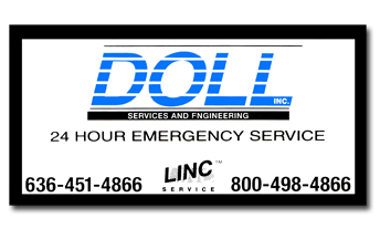 Equipment label for Doll Services and Engineering